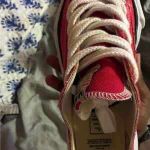 Red Canvas Kids Sneakers